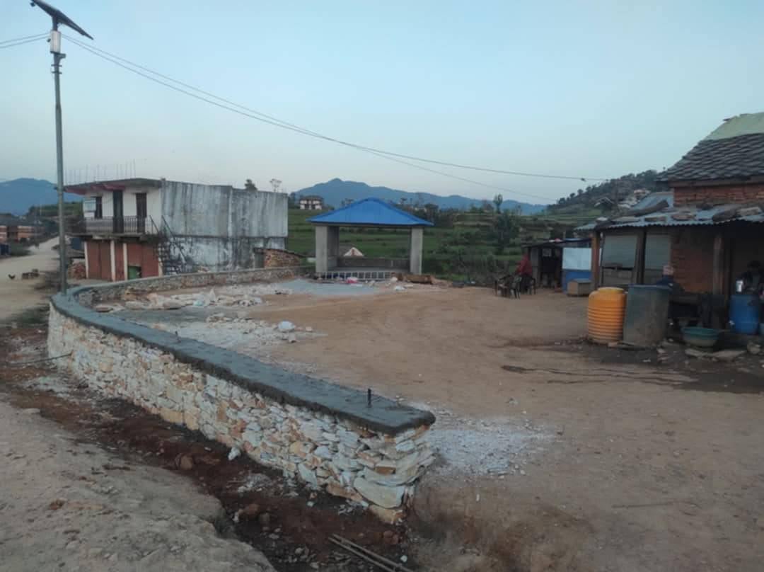 ढकारी खुल्ला मञ्च निर्माणको अन्तिम चरण, सहयोगीहरूलाई आभार